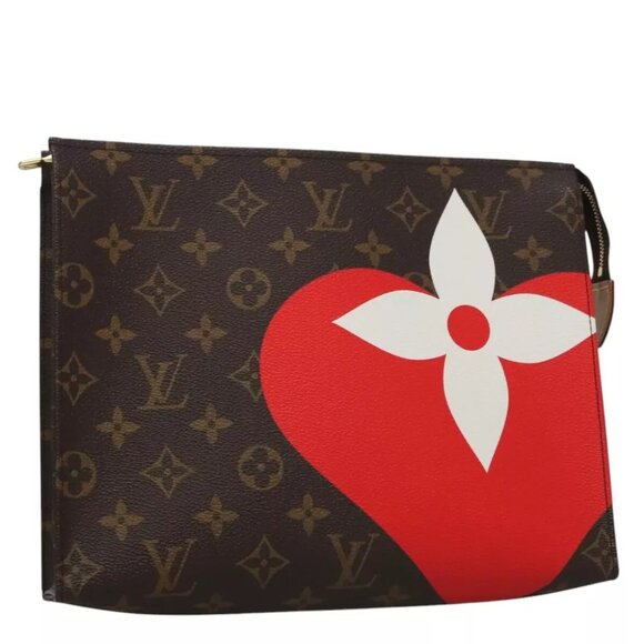 LOUIS VUITTON Monogram Game On Poche Toilette 26 Pouch M80282 LV Auth 105528S - Picture 1 of 15